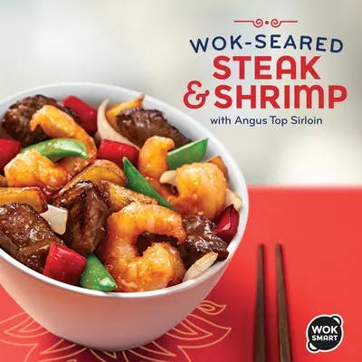 Panda Wok Seared Steak & Shrimp